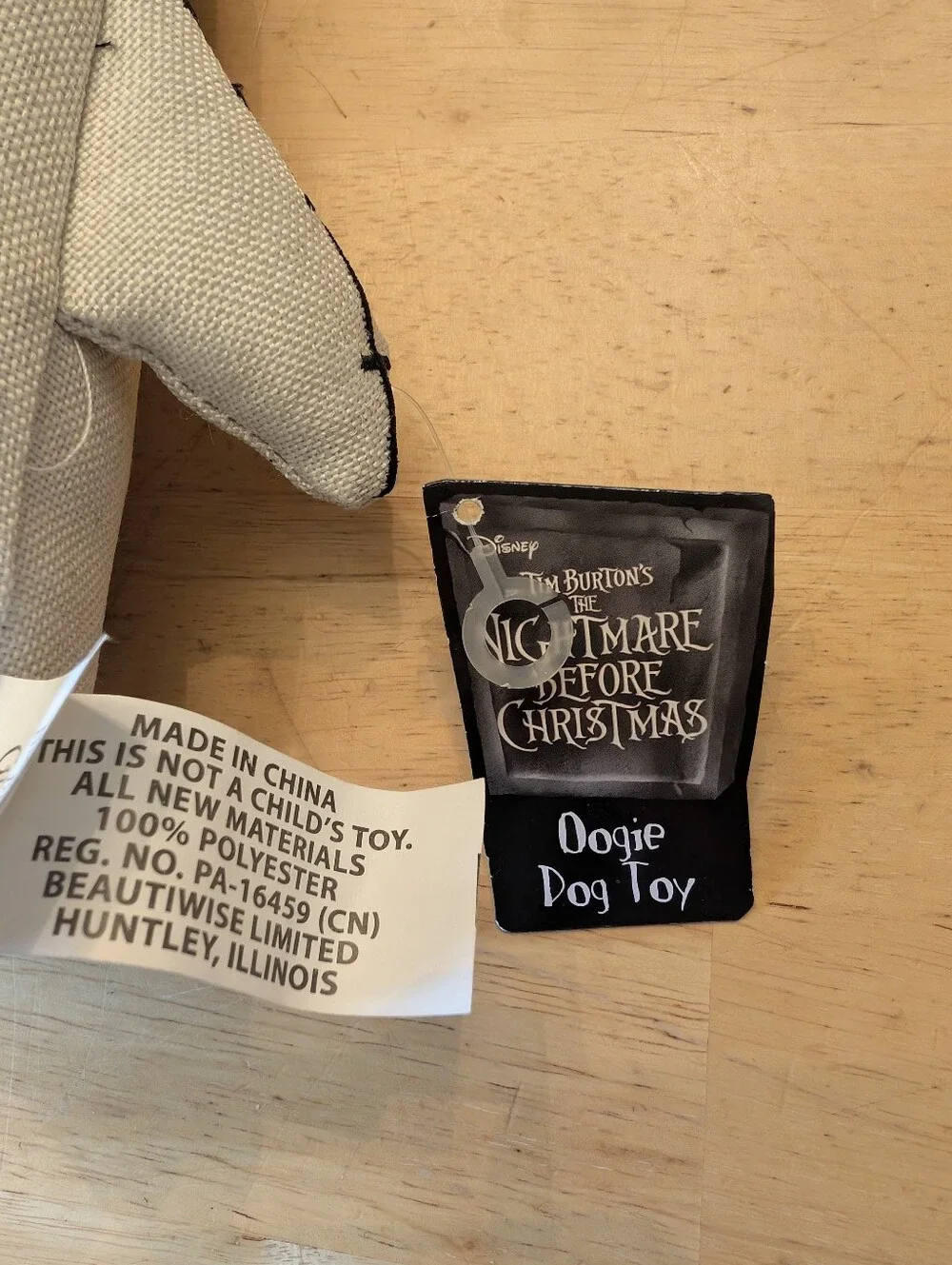Nightmare Before Christmas Oogie Boogie Plush Dog Toy